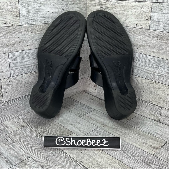 Dansko Leather Avril 25 Heeled Sandals, Black, Women's 40 - Picture 8 of 10